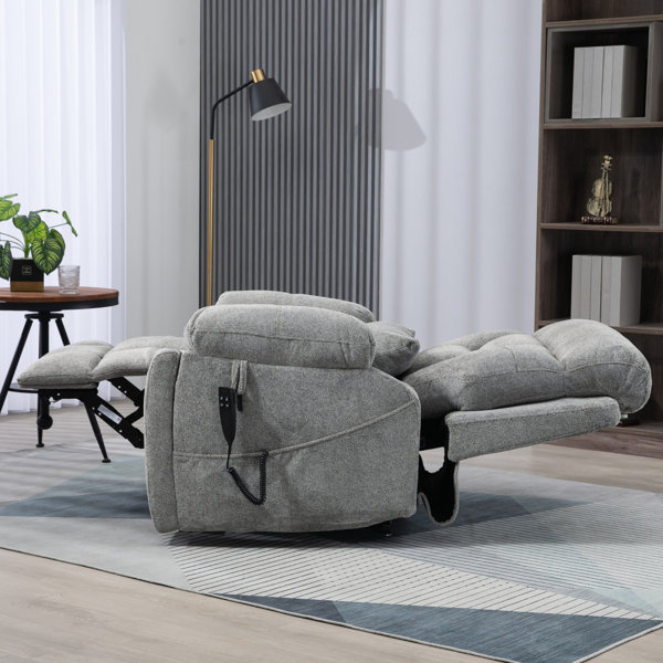 Latitude Run® Dual Motor Lift Chair Lay Flat Recliner, Extra Wide Big